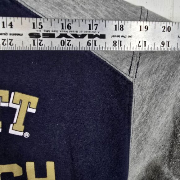 University of Pittsburgh Panthers 1/4 Zip Pullover Sweatshirt Small Unisex‎ Blue - Picture 5 of 10